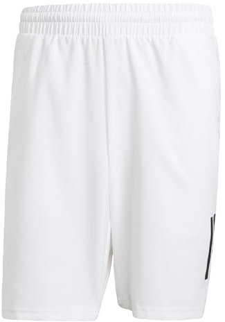 adidas Herren Club Tennis Climacool 3-Stripes Shorts, White, M 7 inch