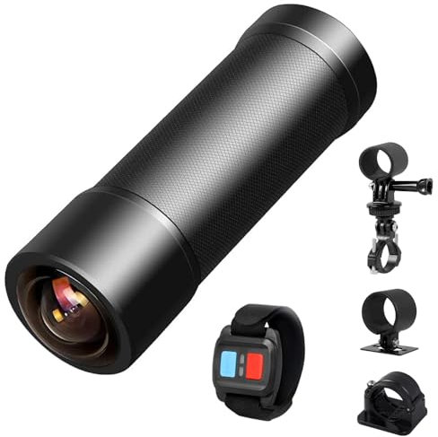 VSYSTO 2K Motorcycle Bike Helmet Camera, WiFi WDR 170° Super Wide Angle Bike Dash Camera Waterproof Portable Action Cam, Night Vision, Remote Control, Loop Recording, G-Sensor