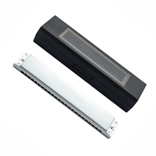 Harmonika Für Schüler 24-Loch Einreihige Einzelton-Mundharmonika Mit Einsteiger-Stimmung Metall-Aluminium-Gitter-Mundharmonika(#G key)