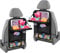 URAQT Car Seat Organizer 2 PCS, 6 Storage Pockets with Foldable Table Tray and Tablet Holder, SUV, Truck, Travel Accessories, Black