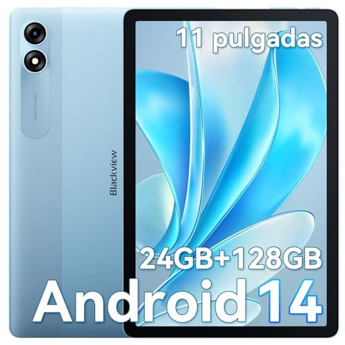 Blackview Tab 90 Tablet 11 Pulgadas Android 14 Tablet, 24GB RAM +128GB ROM/TF 2TB, Dual 4G LTE & 5G WiFi, Widevine L1, Octa-Core Gaming Tablets, 8200mAh, Doble Cámara 13MP+8MP, Face ID, BT5.0