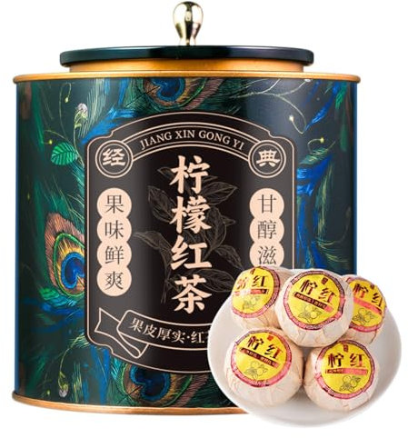Squisita Miscela Di Limone E Tè Yunnan Dianhong - Classico Tè Nero Al Limone - Fascino Unico Del Tè (250 g * 2)