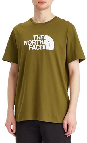 The North Face NF0A8A6CTOE M S/S Easy Tee T-Shirt Herren Forest Olive/TNF White Größe M