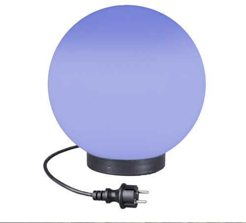 Kugelleuchte Kugellampe RGB Außenleuchte Ø 15cm Gartenlampe LED 9,4W inkl. Anschlußkabel