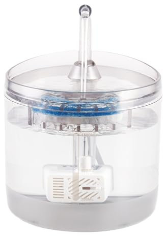 Cat Fountain Cage, 1.5L Water Dispenser, Quiet Filtration Waterer, Electric Cat Waterers, Ideal For Garage, Garden, Balcony Use, Ensures Fresh and Clean 480 G