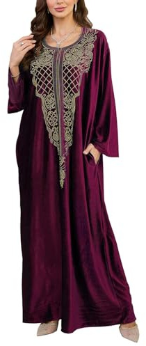 Orshoy Womens Kaftan Full Length Swimsuit Cover Ups Dresses Long Beach Caftans Kimono Tunic Maxi Wrap Sarong Robes Wine Red