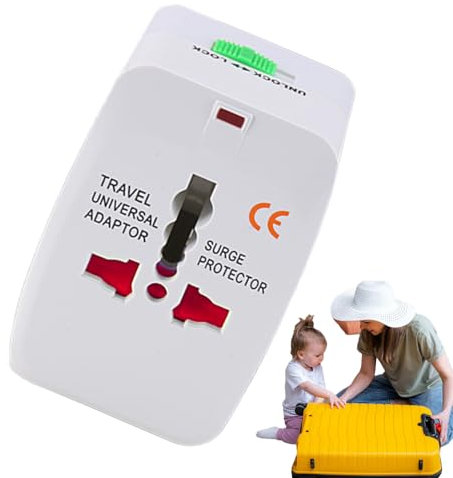 Adattatore Presa Convertitore | Adattatore Da Viaggio Con Protezione Da Sovratensioni | di Ricarica Elettronica con Protezione da Sovratensioni per, Crociere, Apartame