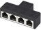 3-Way/4way RJ11 6P6C Telefon Jacks Splitter Adapter Port Für Und Büro Nutzung Starke Anti Interferenz Fähigkeit