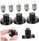 INOOMP 5 Pièces E10 Porte-vis culot de Lampe à vis e10 Douille de Pied de Lampe Enfants Prises matériel de Laboratoire de Physique équipement d'expérimentation de Circuit Plastique Noir