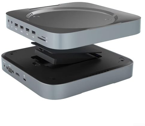 Compact For Mac Mini Dock Featuring 4K, USB Ports and M 2 SSD Enclosure for Efficient Storage Expansion