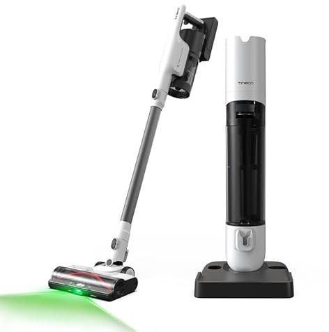 Tineco Pure One Station 5 Aspirateur traineau Batterie Sec HEPA sans Sac 0,45 L 175 W Blanc 2,5 Ah