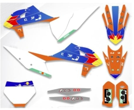 Tankaufkleber Aufkleber Motorrad Hintergründe Aufkleber Aufkleber Grafik Kit Für SXF XCF EXC XCW 150-450 2019 2020 2021 2022 2020 2021 2022 2023