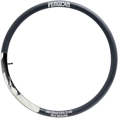 FengCan 28/29x2,125/2,40 Pannensicherer, Selbstreparierender Fahrradschlauch Kompatibel 28/29x2,125 28/29x2,25 28/29x2,35 28/29x2,40 Schläuche, 28/29 Zoll ETRTO 45/62-622, AV32mm Schrader Ventil (1PC)