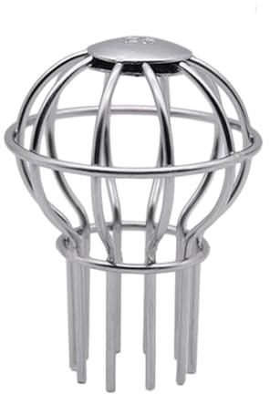 LIXSAZSE Scarico a Pavimento sferico Multifunzionale per Varie impostazioni Protezione dei Tubi Protezione del Palloncino Filtro Filtro Protezioni della grondaia, 50 Tubi