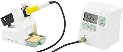 AGT Profi Lötstation: Digitale Premium-Lötstation mit elektronischer Temperatur-Steuerung (Lötgerät, Lötkolbenset, Schrumpfschlauch)