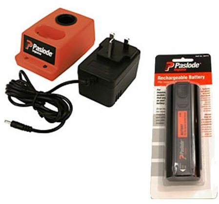 PASLODE 900200 6VDC Battery Charger & AC/DC Adaptor Plus 404717 6VDC Ni-Cd Battery