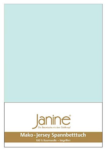 Janine Spannbetttuch 5007 Mako Jersey 180/200 bis 200/200 cm morgennebel Fb. 22