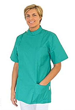 Casacca dentista GIMA, verde S, 100% cotone, produzione italiana