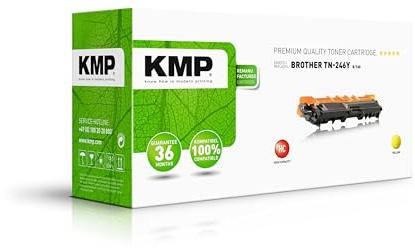 KMP Tonerkartusche passend für Brother TN246Y Yellow - B-T60 - für DCP 9022 CDW, HL 3142 CW, HL 3152 CDW, HL 3172 CDW, MFC 9142 CDN, MFC 9332 ... etc.