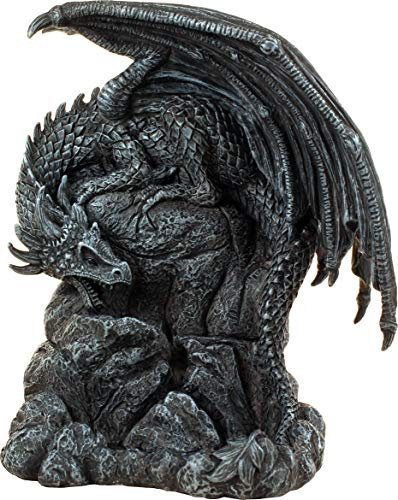 Nemesis Now Dragon Pool Backflow Incense Unisex Räuchergefäß dunkelgrau Polyresin Drachen, Gothic
