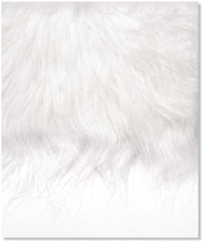 Knorr Prandell 20 x 35 cm langfloriger Plüsch, Weiß