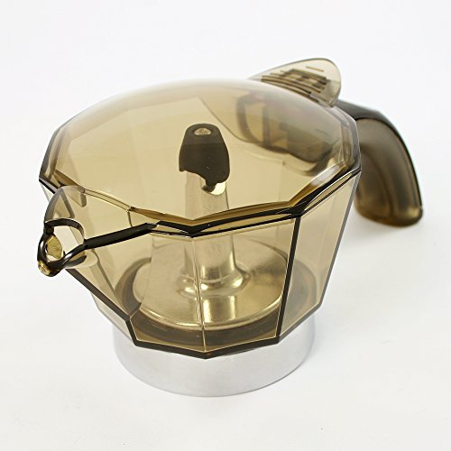 DeLonghi – Alicia 2 tasses – Pichet/carafe original pour cafetière italienne couleur fumé