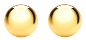 CARISSIMA Damen 5 mm Ball Ohrstecker 18k (750) Gelbgold