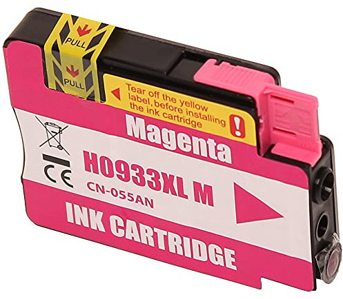 ABC Alternativ Tintenpatrone für HP 933XL Magenta für HP OfficeJet 6100 6600 6700 7110 7510 7600 7610 7612 Series 933 XL