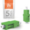 BEYONDTECH Fiber Optic LC to LC Adapter Singlemode APC Simplex - 5 Pack Fiber Optic Extender/Fiber Couplers Series