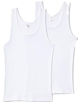 Abanderado Pack-2 Men's Wide Strap Undershirts AS02300 White