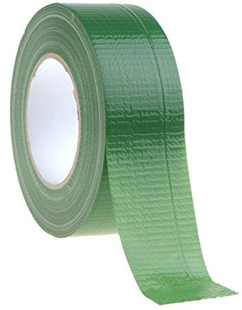 Nastro Adesivo Telato in Tessuto, 50 m x 48 mm, Colore Verde