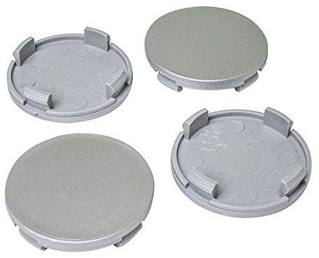 MYBA-S 4x Couvercle de moyeu Universel en Plastique ABS Gris 54 mm x 49,5 mm