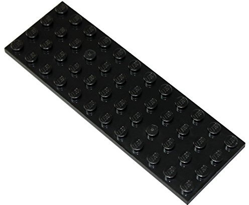 LEGO Piezas y piezas: placa negra 4x12 x 20