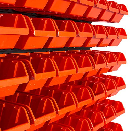 Prosperplast Wandregal Steckregal InBox schwarz orange Werkstatt Halterung
