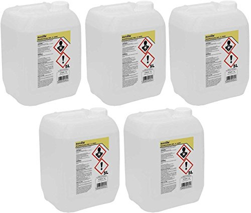 5x 5 L = 25 L Eurolite Smoke Nebel-Fluid, B (Basic) Nebelfluid für Nebelmaschine