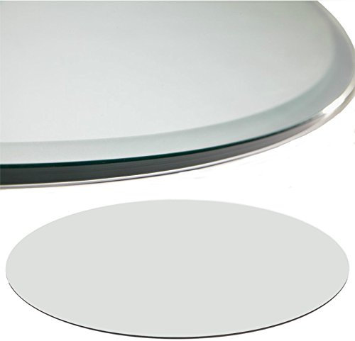 Euro Tische Glasplatte für Kaminofen und Tischplatte in 60cm Facettenschliff, Schutzplatte mit 6mm ESG Sicherheitsglas, Funkenschutzplatte, Glasboden für Kamin (Klarglas)
