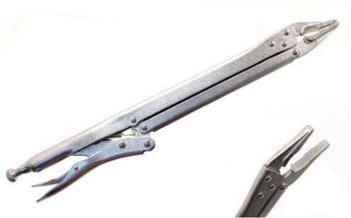 PINZA AUTOBLOCCANTE A SCATTO REGOLABILE A VITE EXTRA LUNGA 370 mm IN ACCIAIO FORGIATO