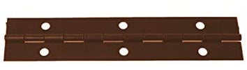 1030mm (1m) Continuous Metal Piano Hinge Brown Colour