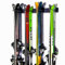 StoreYourBoard Support de rangement mural pour ski, détient 8 paires, support de skis pour maison et garage en acier (Noir)