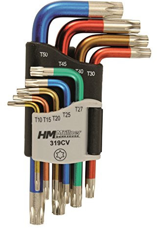 HM Müllner TXB Stiftschlüssel - Satz 9 teilig farbig TXB10 - TXB50