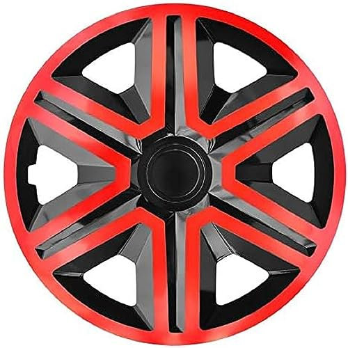 Radzierblende Action schwarz/rot 15 Zoll 4er Set