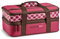 Rachael Ray Expandable Insulated Casserole Carrier for Hot or Cold Food, Thermal Lasanga Lugger Tote for Pockluck, Parties, Picnic, and Cookouts, Fits 9 x 13 Baking Dish, Burgundy