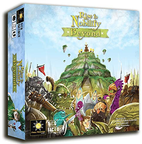 TCG Factory – Rise to Nobility Beyond EXPANSION für das Brettspiel Rise to Nobility. Eurogame fügt dem Basistitel mehr Optionen, Komponenten und Wiederspielbarkeit hinzu.