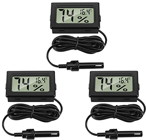 Thlevel Mini LCD Digital Thermometer Hygrometer Temperatur Luftfeuchtigkeit Tester mit externem Sensor