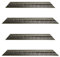 Neumann Bilderrahmen Barockrahmen Silber verziert, 675 ARG, Zuschnitt, 70x100 cm