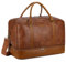BAOSHA Große Reisetasche aus Leder mit Schuhfach HB-38, braun, L, Klassisch
