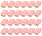 24 Pezzi Scatole Regalo per Gioielli, Scatoline Piccole per Gioielli, Portagioie Cartone con Inserto in Velluto per Collane, Bracciali, Anelli e Orecchini (Rosa)