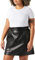 ONLY Damen Mini Bleistift Kunstleder Rock | High Waist Stretch Lederoptik | Kurz mit Gummibund ONLHEIDI, Farben:Schwarz, Größe:XL