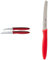WMF Messerset, 2-teilig, mit Schälmesser und Gemüsemesser, Spezialklingenstahl, rot & Brotzeitmesser 23 cm, Brötchenmesser Doppelwellenschliff, Frühstücksmesser aus Spezialklingenstahl, rot