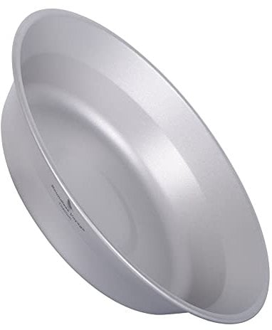 iBasingo Titan Teller Schüssel Klein Camping Metall Geschirr Leichtes Outdoor Küchengeschirr Tragbares Reise Picknick Langlebig Platte Party Service Teller für Obst Desserts Fleisch Ti1112T